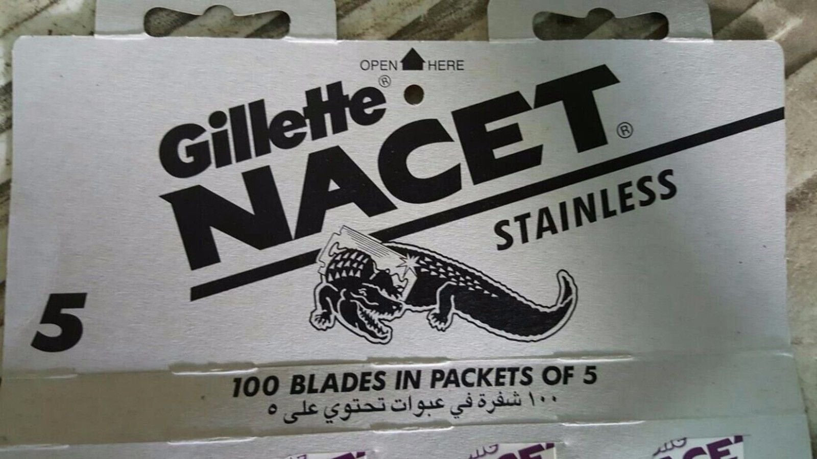 100 NACET Stainless Double Edge Razor Blades Made Russia Men's Razors