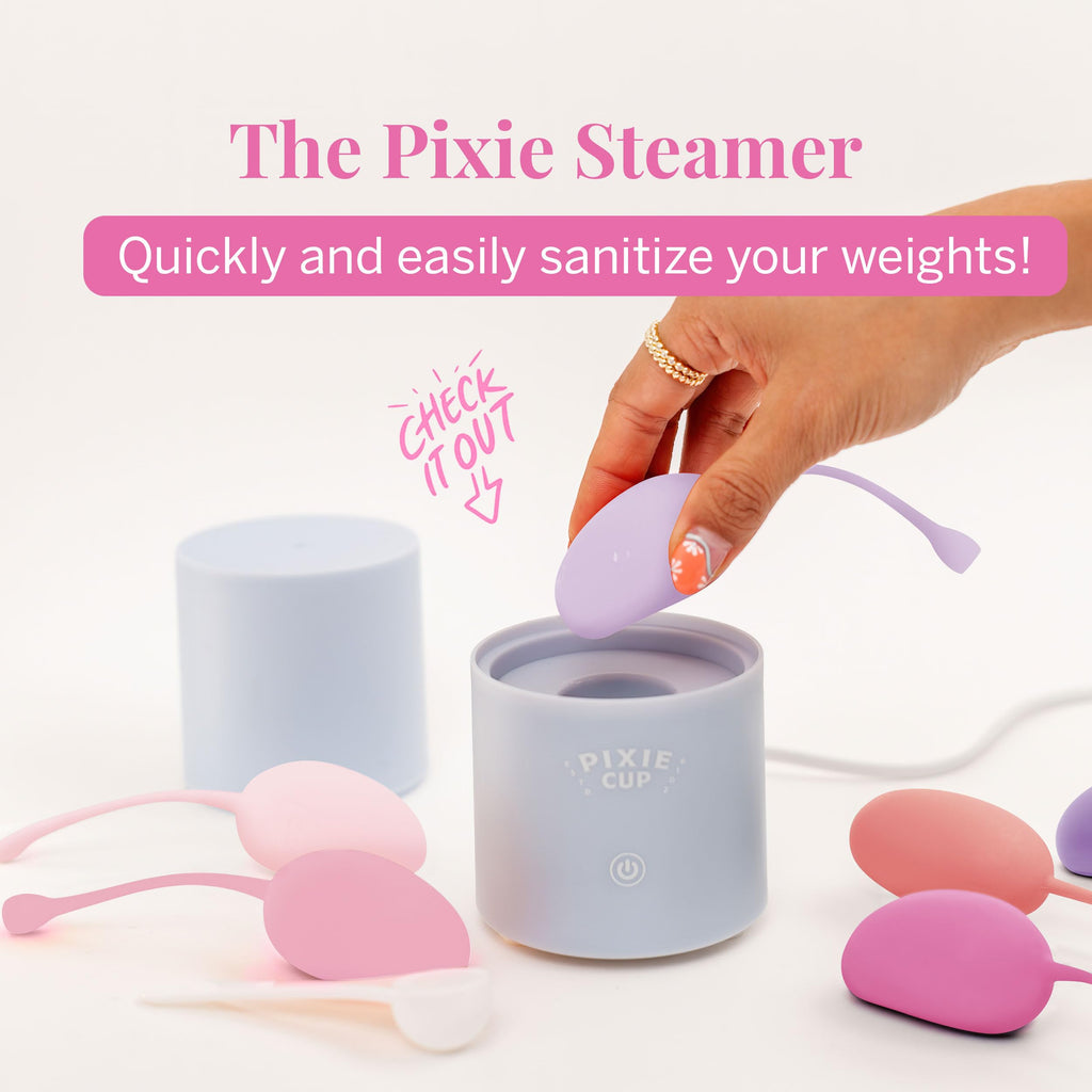 Pixie Inner Core Wellness & Strength Training for Feminine Care – Women’s Core Strength Set – Set of 6 – Includes Easy-to-Read Guide & Exercises for Beginners & Advanced (Blush)