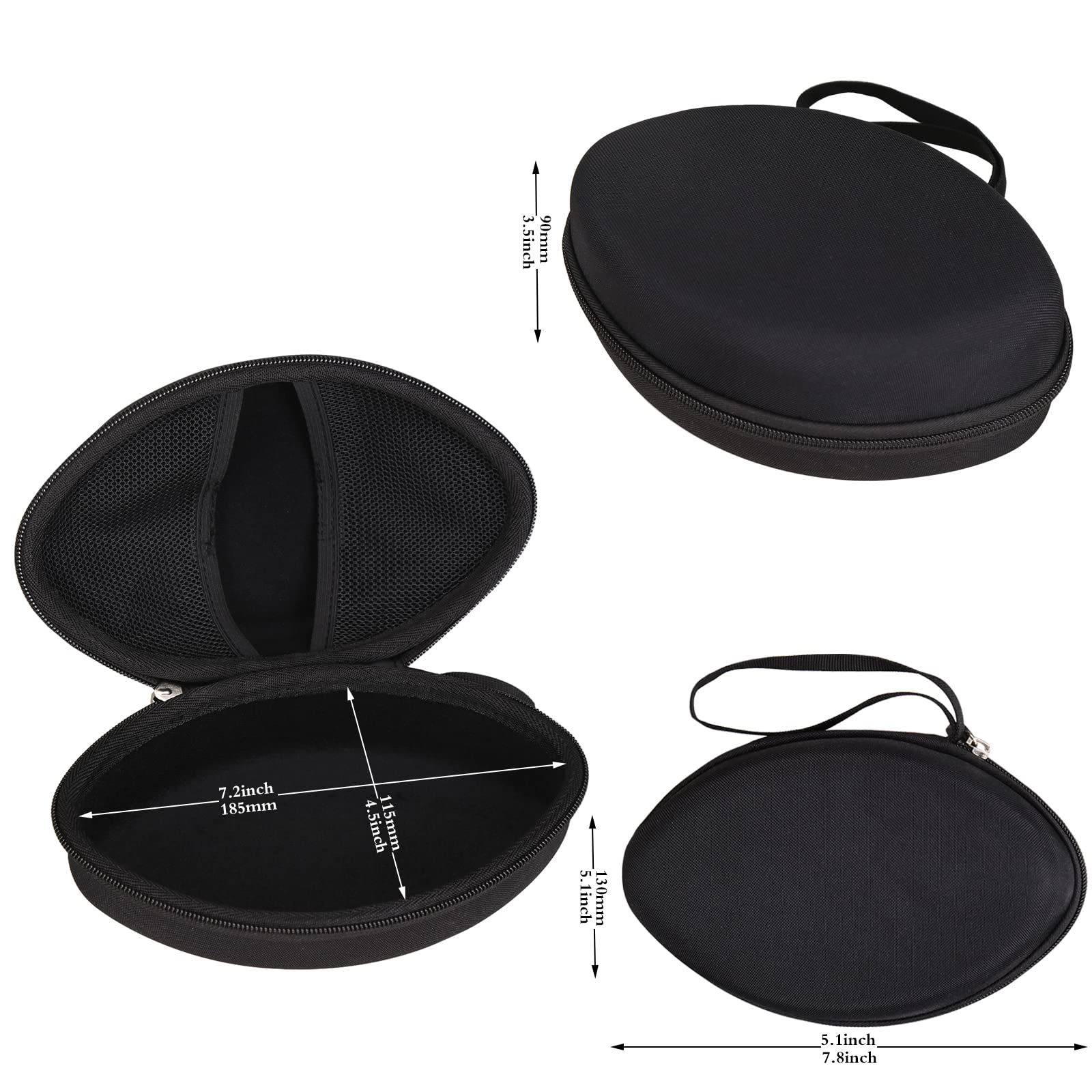 Aproca Case Compatible with Skullcandy Crusher Evo Wireless Bluetooth Headphones, Portable Storage Bag for Accessories -Black (Case Only)