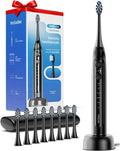 Onlyone Sonic Electric Toothbrush - Rechargeable Ultrasonic with 8 Brush Heads & Travel Case | 5 Smart Modes