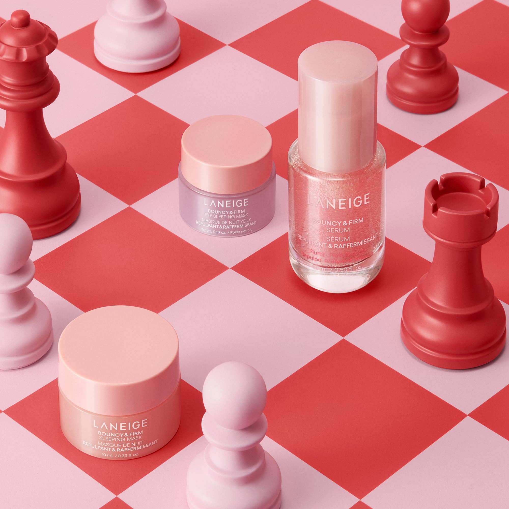 LANEIGE Bouncy & Firm Mini Skin Treats: Skincare Gift Set for Visibly Plump, Firm, & Glowing Skin
