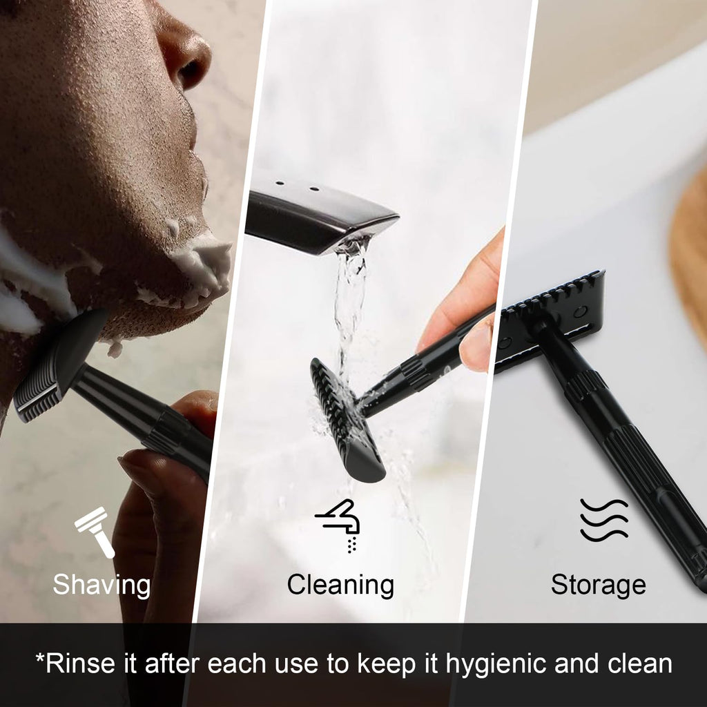 Double Edge Safety Razor, Single Blade Razors for Men and Women