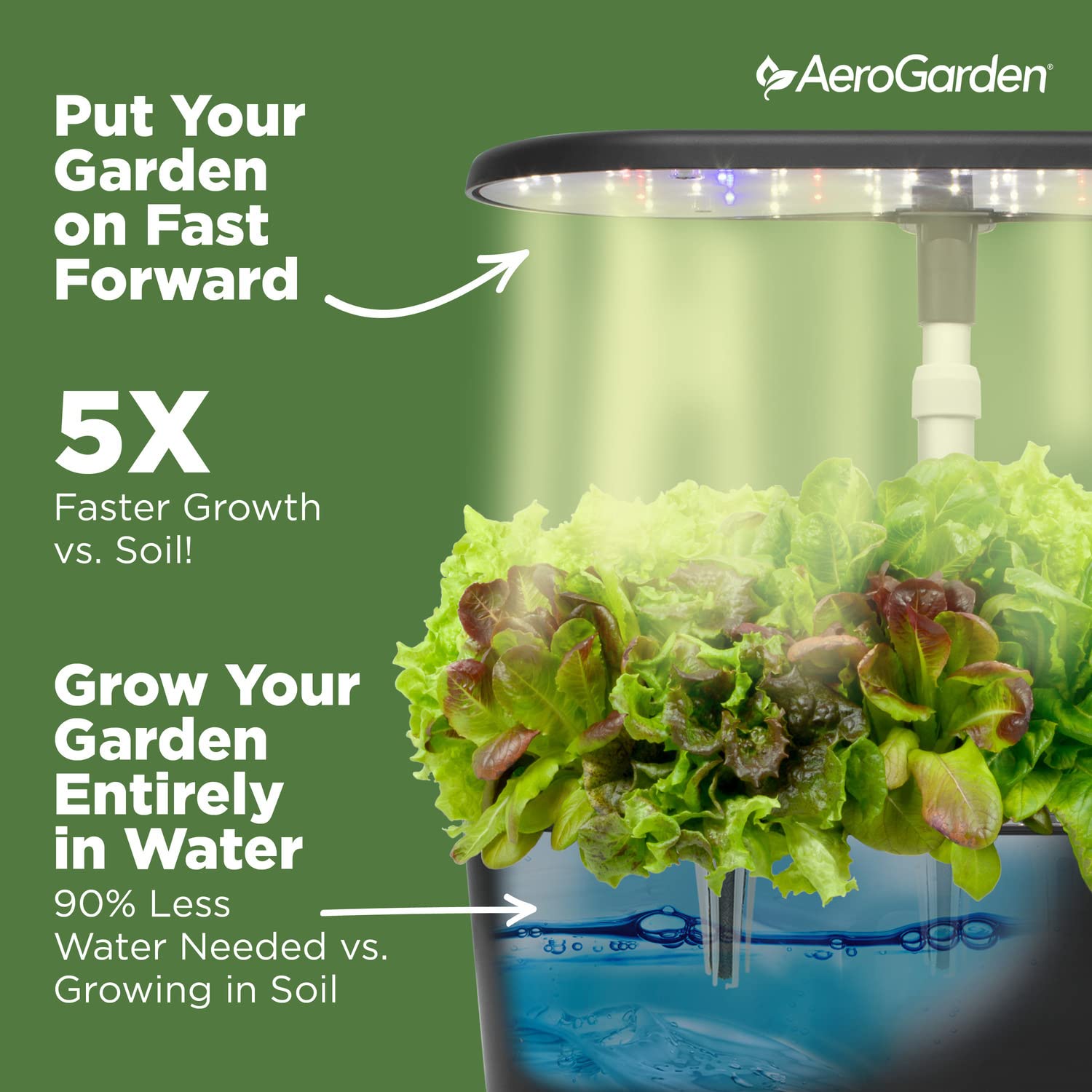 AeroGarden Bounty Basic, Black