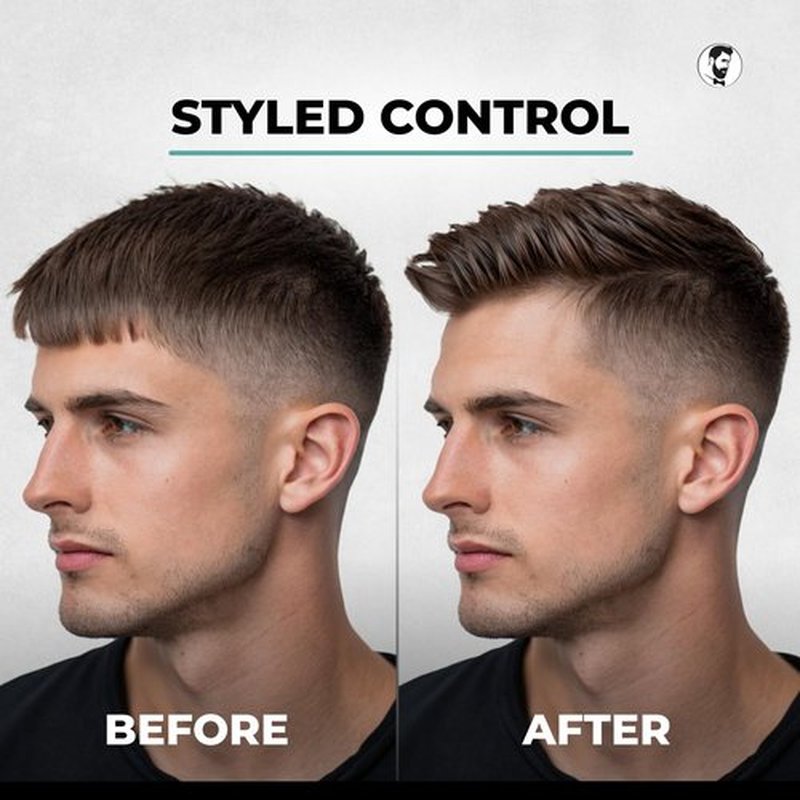 Gentlemen Republic Hair Gel - 24-Hour Shine & Hold, Humidity Resistant, Alcohol-Free, 8oz