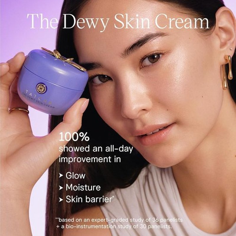 TATCHA AM + PM Moisture Duo - Hydrating Holiday Gift Set with Dewy Skin Cream & Indigo Serum