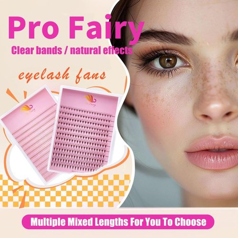 Pro Fairy Premade Fans Lashes 7D 8D 10D 12D 14D Voleme Lash Extensions Pre Made Fans Eyelash Extension Mixed 8-15mm Thickness 0.07 Curl C/D (7D 0.07 C Mix)