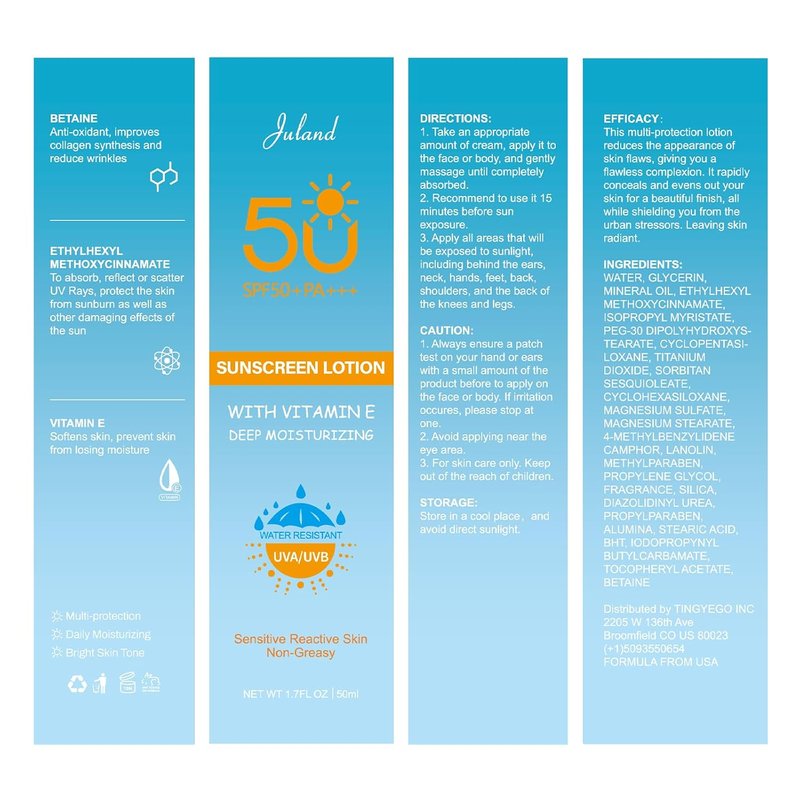UV Defense Hydro Calming Sunscreen SPF 50+ by [Brand Name] | Moisturizing Protection with Vitamin C for Sensitive Skin - 1.7 Fl Oz