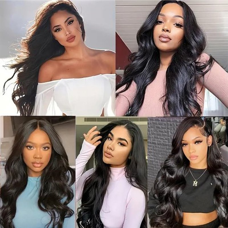 5x5 HD Lace Closure Transparent Frontal 100% Real Body Wave Human Hair 16 Inch HD Lace Closure Only Bleached Small Single Knots Human Hair for Black Women Natural Color