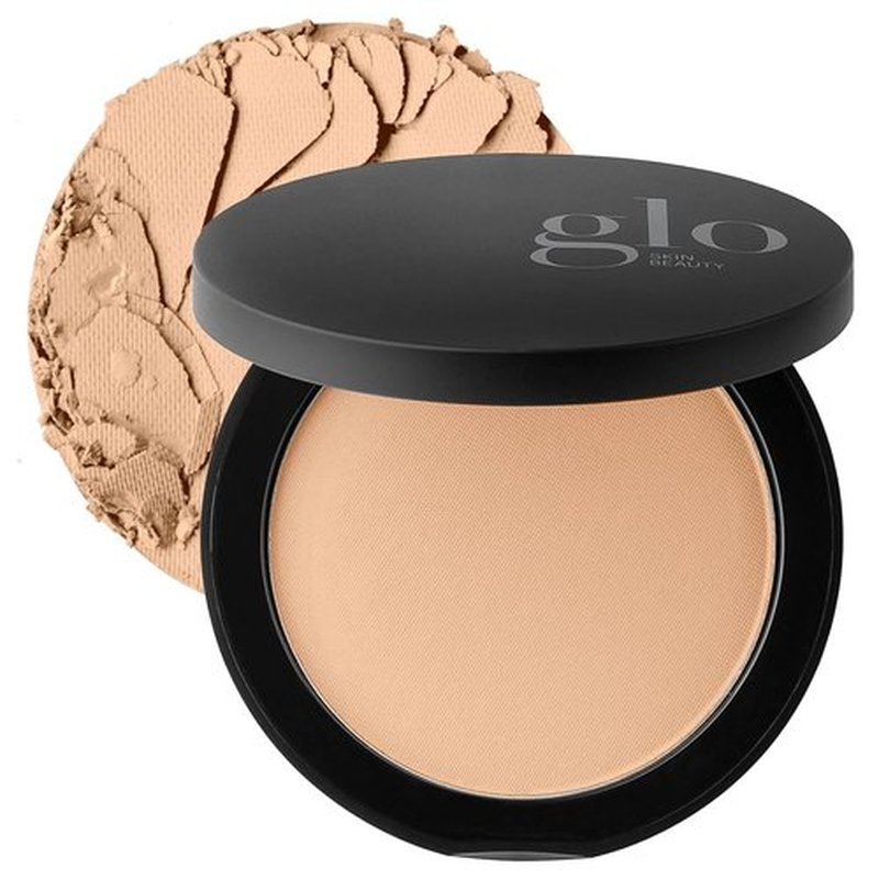Glo Skin Beauty Pressed Powder Foundation - Honey Fair | Buildable Coverage & Long-Lasting Finish