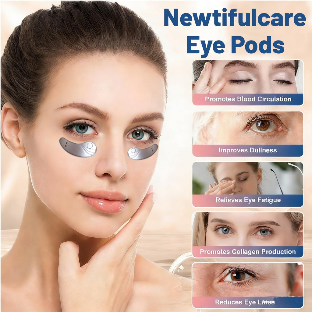 Newtiful Eye Pods for Under Eyes Bags, Eyes Lift Instant Cream, Red Light Therapy Eyes Pads Patches for Dark (1 PC Eye Pods)