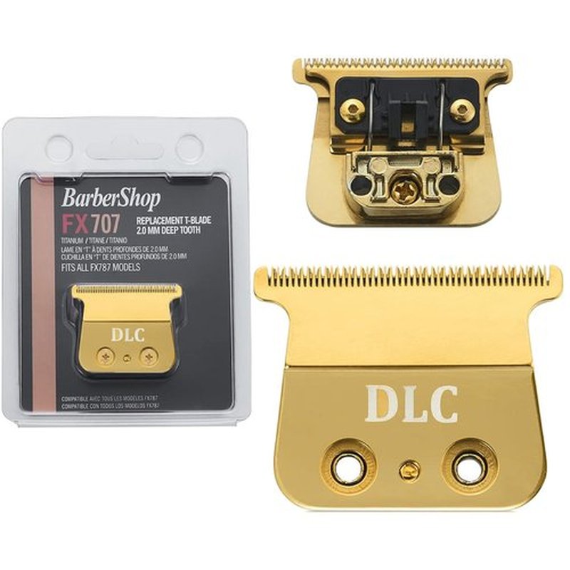 BaBylissPRO Replacement DLC 2.0 Blades - Compatible with FX787 & FX726 Hair Trimmers, Gold