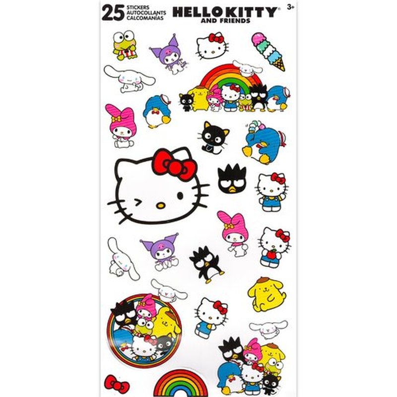 SANRIO The Creme Shop x Hello Kitty & Friends Hand Lotion Pack - Bundle of 3 Shea Butter + Vitamin E Scents Birthday Cake, Strawberry, Green Tea & Stickers