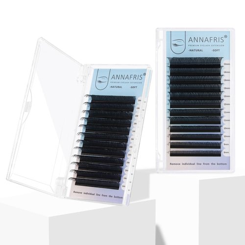 ANNAFRIS 4D YY Shape Eyelash Extension Makeup Mesh Net Cross 0.07 D Curl 8-15mm Mix 2D Y Shape Premade Fans Lash Extension Hand Woven Natural Soft Light Mink False Lashes (0.07 D, 8-15mm Mix)