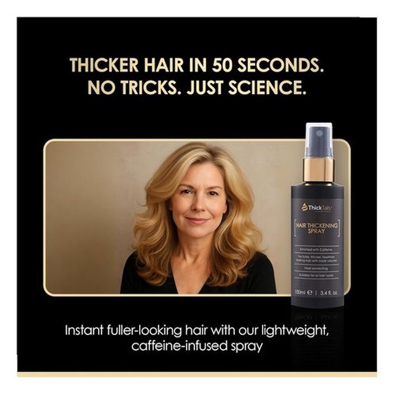 ThickTails Hair Thickening Spray - Instant Volume & Fuller Hair for Fine or Thinning Hair | 3.4 fl oz