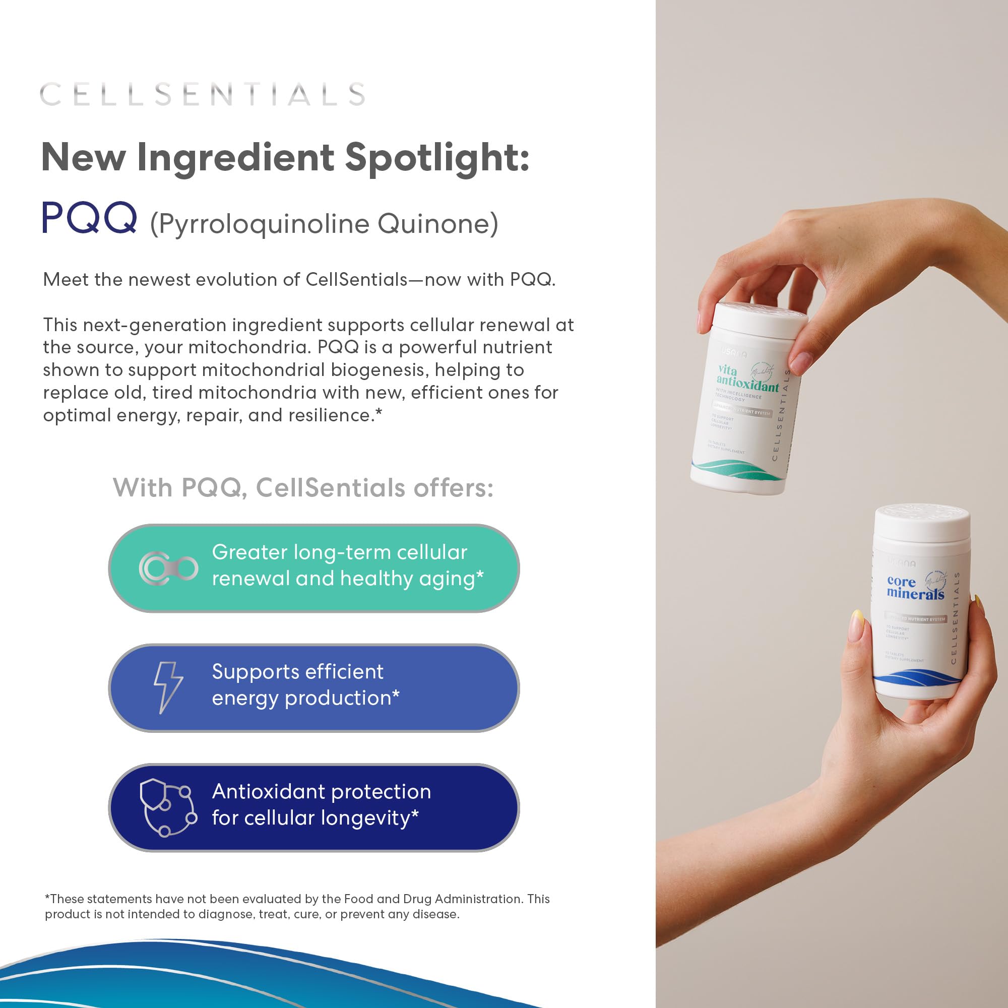 USANA CellSentials - Core Minerals and Vita Antioxidant with InCelligence Technology to Support Total Body Health* - 112 Tablets Per Bottle - 28 Day Supply
