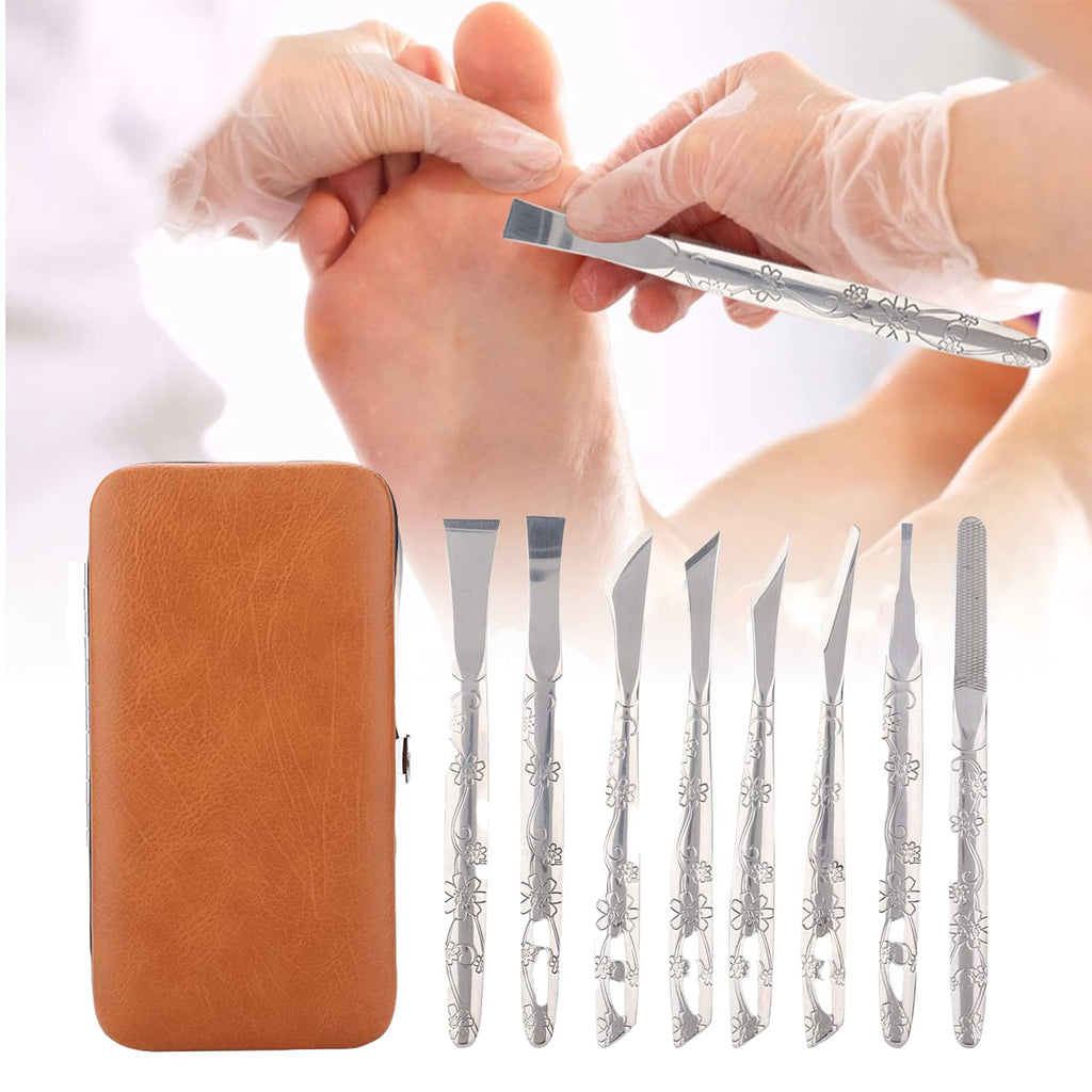 Watris Veiyi 8PCS Foot Shaver Pedicure Tool for Women Men Care Feet