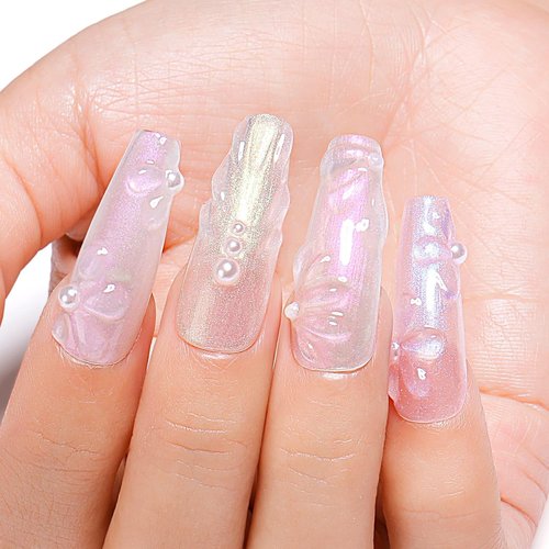 AIMEILI Gel Nail Polish Soak Off U V LED Hema Free Pearl Gel Polish Colors for Nail Art DIY Gel Nail 6 x 8 ML-Kit Set 43