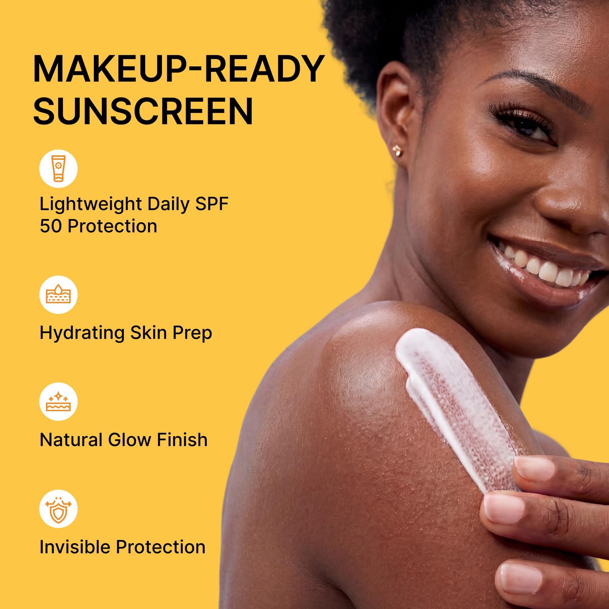 Sunscreen for Face SPF 50: Korean Daily Facial Moisturizer Sun Protector with Centella Heartleaf & Vitamin E - Lightweight Formula No White Cast & Water Resitant (1.69 Fl Oz (Pack of 1))