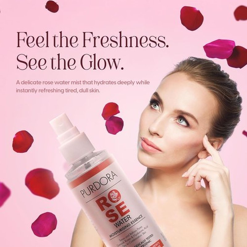 Skiennix Rosewater Facial Mist - Hydrating Toner for Glowing Skin | Organic & Alcohol-Free, 4.05 Fl Oz