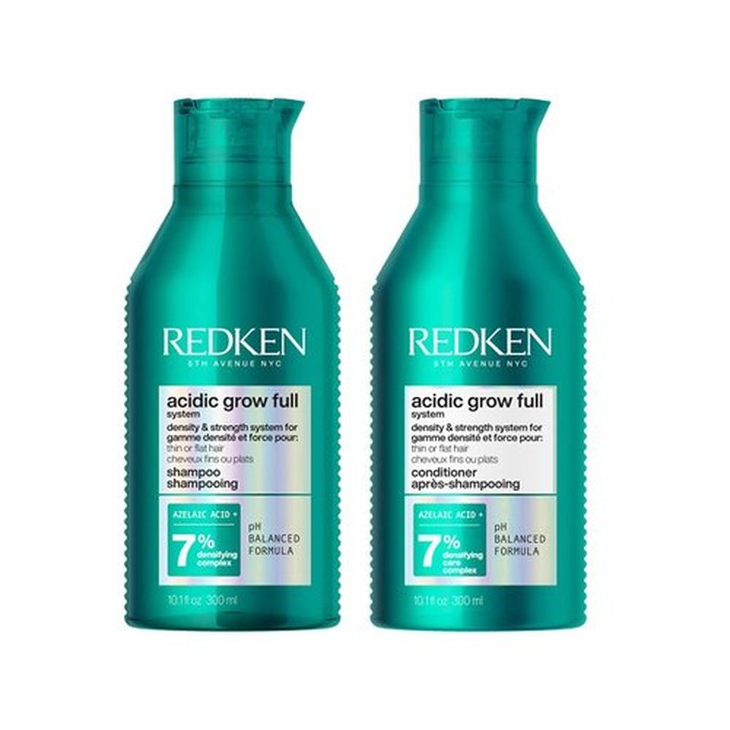 Redken Acidic Grow Hair Set - Densifying Shampoo & Conditioner for Fuller, Thicker Hair | Gentle Cleansing & Scalp Moisturizing