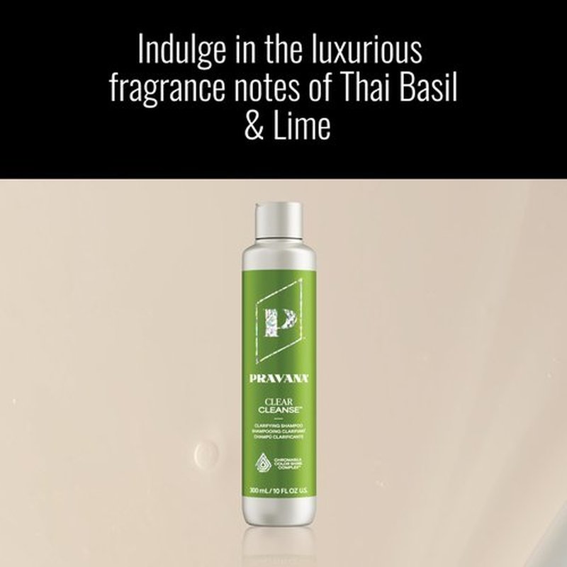 Pravana Clear Cleanse Mineral Diminishing Shampoo | For Clarifying Color-Treated Hair | Instantly Removes Hard Water Deposits | Hydrates, Energizes, Volumizes | Eliminates Discoloration | 10 Fl Oz