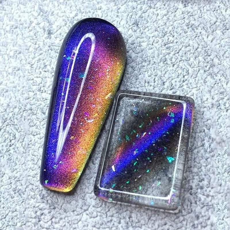 Major Dijit 15ml 9D Wide Cat Eyes Gel Nail Polish Magnetic Starry Sky Galaxy Gel Polish Aurora Glitter Galactic Effect Nail Polish