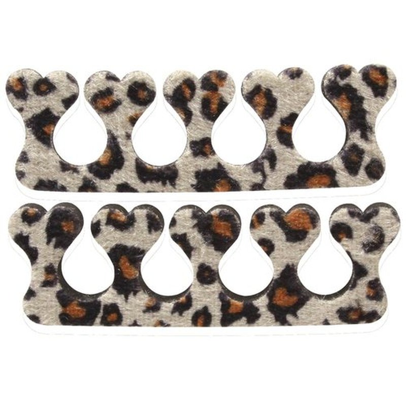 ForPro Little Diva Pedi-Pack, Fashionable 6-Piece Pedicure Kit for Girls, Ideal for Use at Home or Salon, Perfect Spa Party Accessory, Leopard Print (Pack of 2)