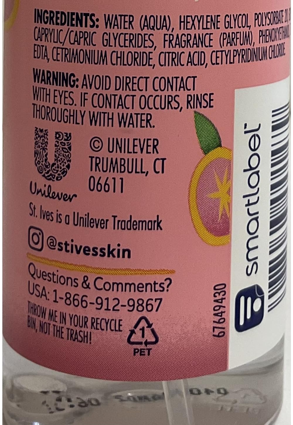 St. Ives Grapefruit Scent Facial Mist 4.23 fl oz, pack of 1