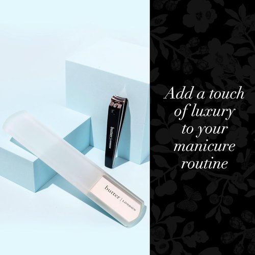 Butter London Glass Pedicure Foot File - Professional Callus Remover for Smooth Feet | Salon Quality Tool