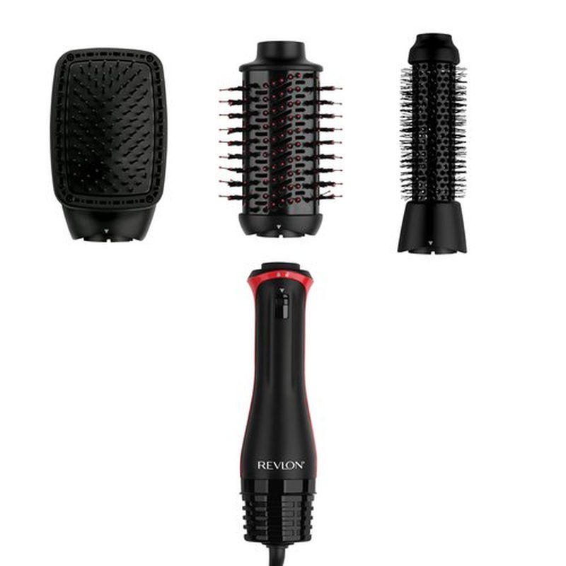 REVLON 3-in-1 Multi-Styler, Blow Dryer Brush, Blowout and Hair Straightener Brush in One to Dry, Curl, Smooth, Shape and Volumize Hair for Gorgeous Salon Blowouts