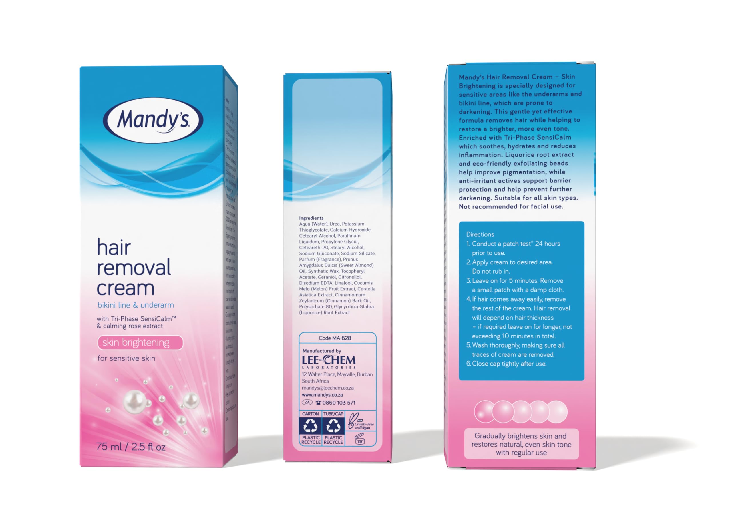 Mandy's Brightening Hair Removal Cream 75 ml