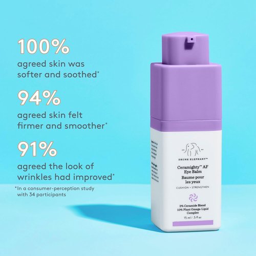 Drunk Elephant Ceramighty AF Eye Balm - Hydrating Eye Cream for Youthful Skin | Clean Formula