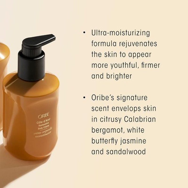 Oribe Cote d'Azur Body Wash & Body Crème Duo - Luxurious Hydration for Soft, Radiant Skin