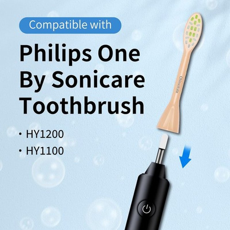Philips One Sonicare Toothbrush Replacement Heads - Pink, 10 Pack for HY1200 & HY1100 Models