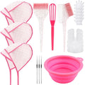 YOOVR 19PCS Hair Bleach Highlighting Kit - Complete Home Salon Set with Brush, Bowl, Gloves & Cap
