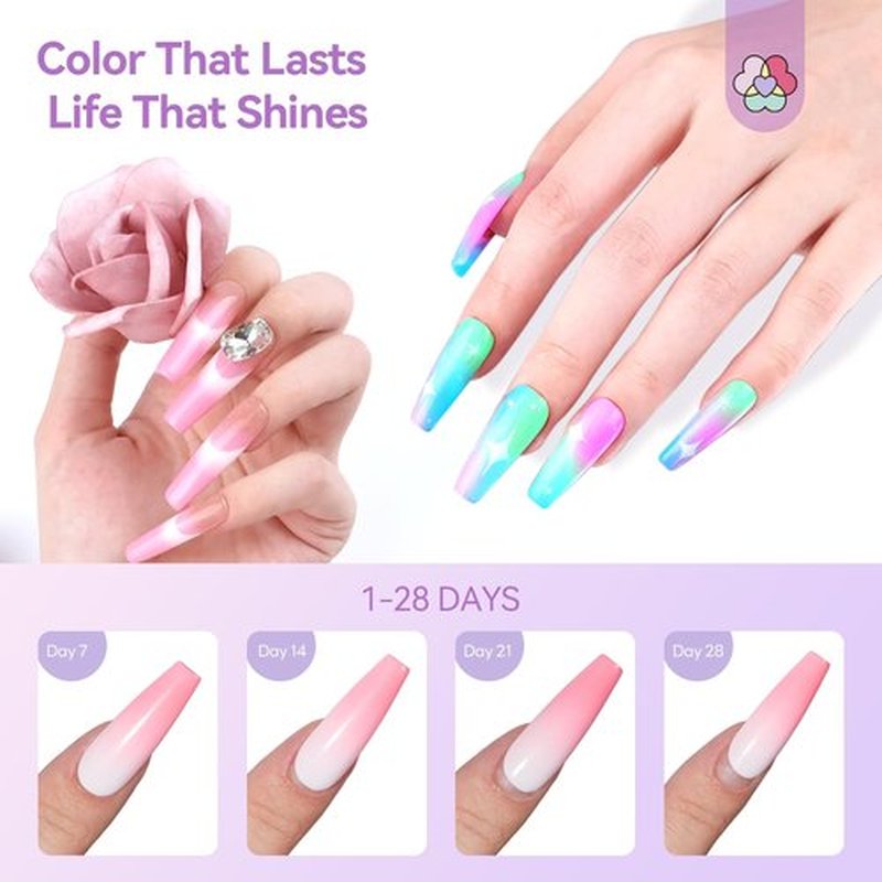 SAVILAND All-in-1 Airbrush Gel Nail Polish Kit: Dilution-Free Airbrush Paint for Nails Non-Acetone 12 Colors Airbrush Gel Polish with Airbrush Cleaner Stencils French Ombre Blush Nail Art Beauty