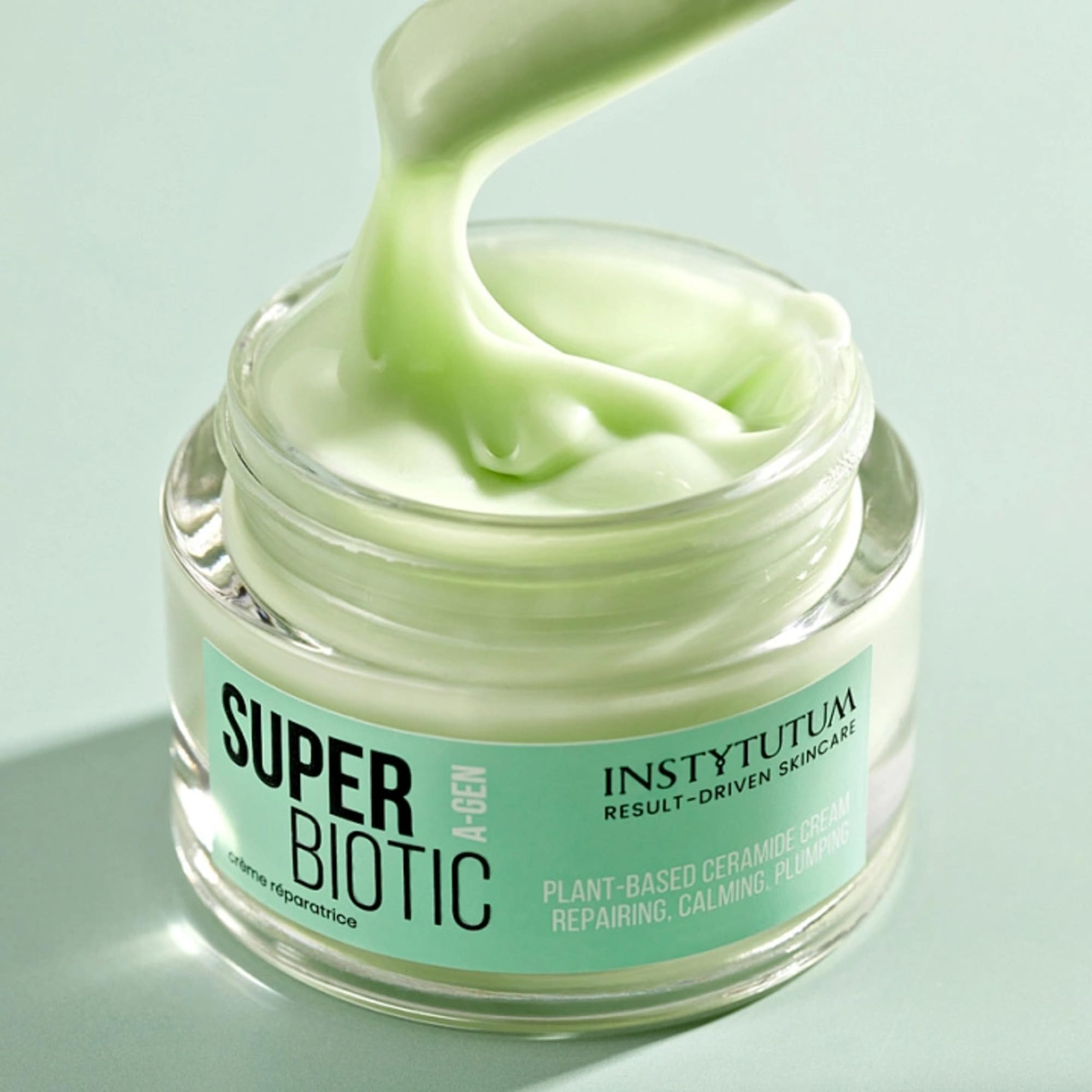 INSTYTUTUM Super Biotic Plant-Based Ceramide Cream, Barrier Repairing Moisturizer with Squalane and Omegas, 1.7 oz