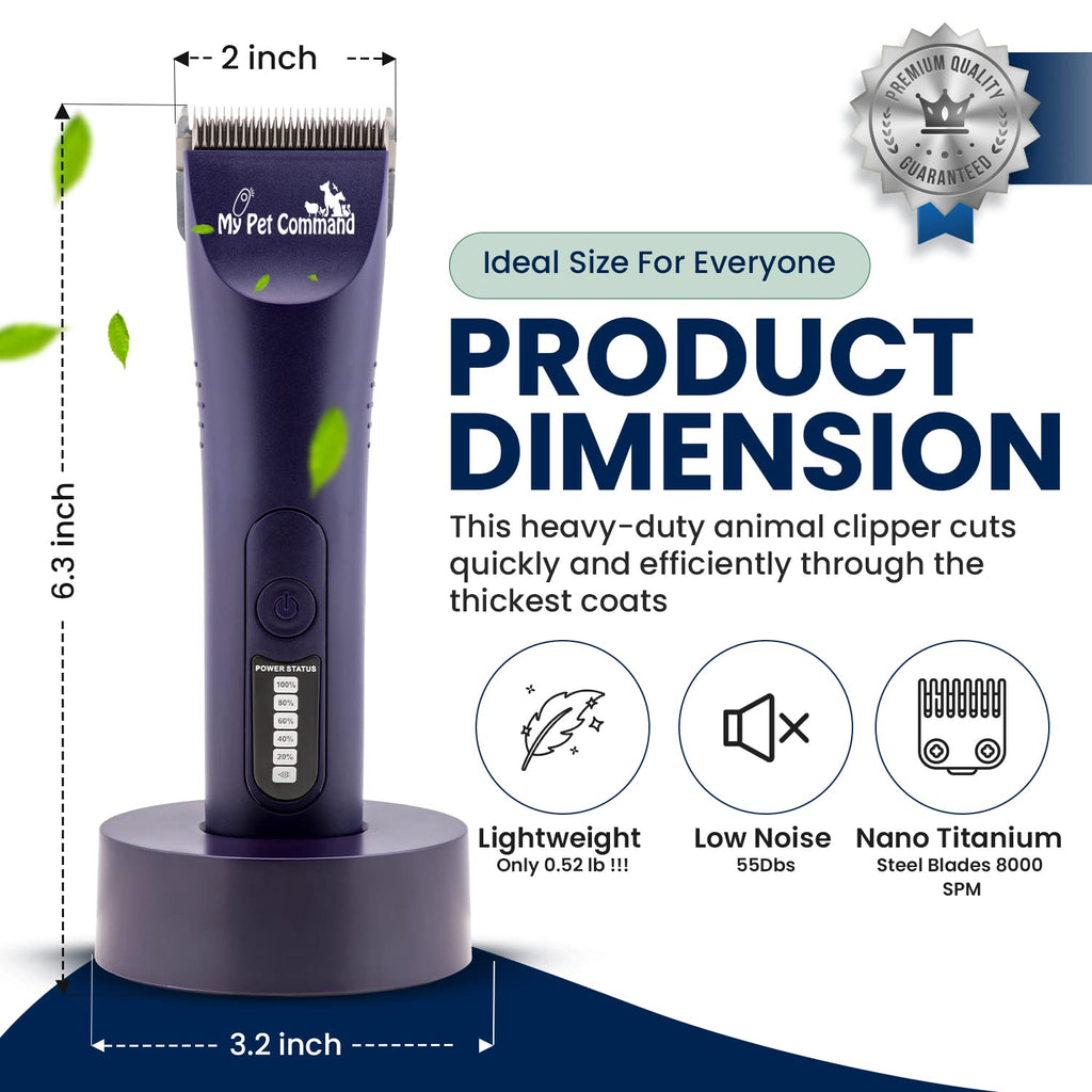 My Pet Command Professional Light Weight Cordless Dog Grooming Clipper