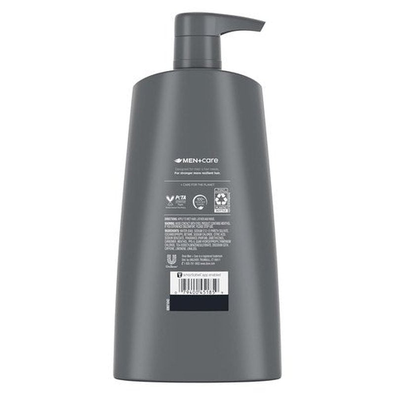 DOVE MEN + CARE 2-in-1 Shampoo & Conditioner - Fresh & Clean, Nourishing Formula | 25.4 oz (4 Count)