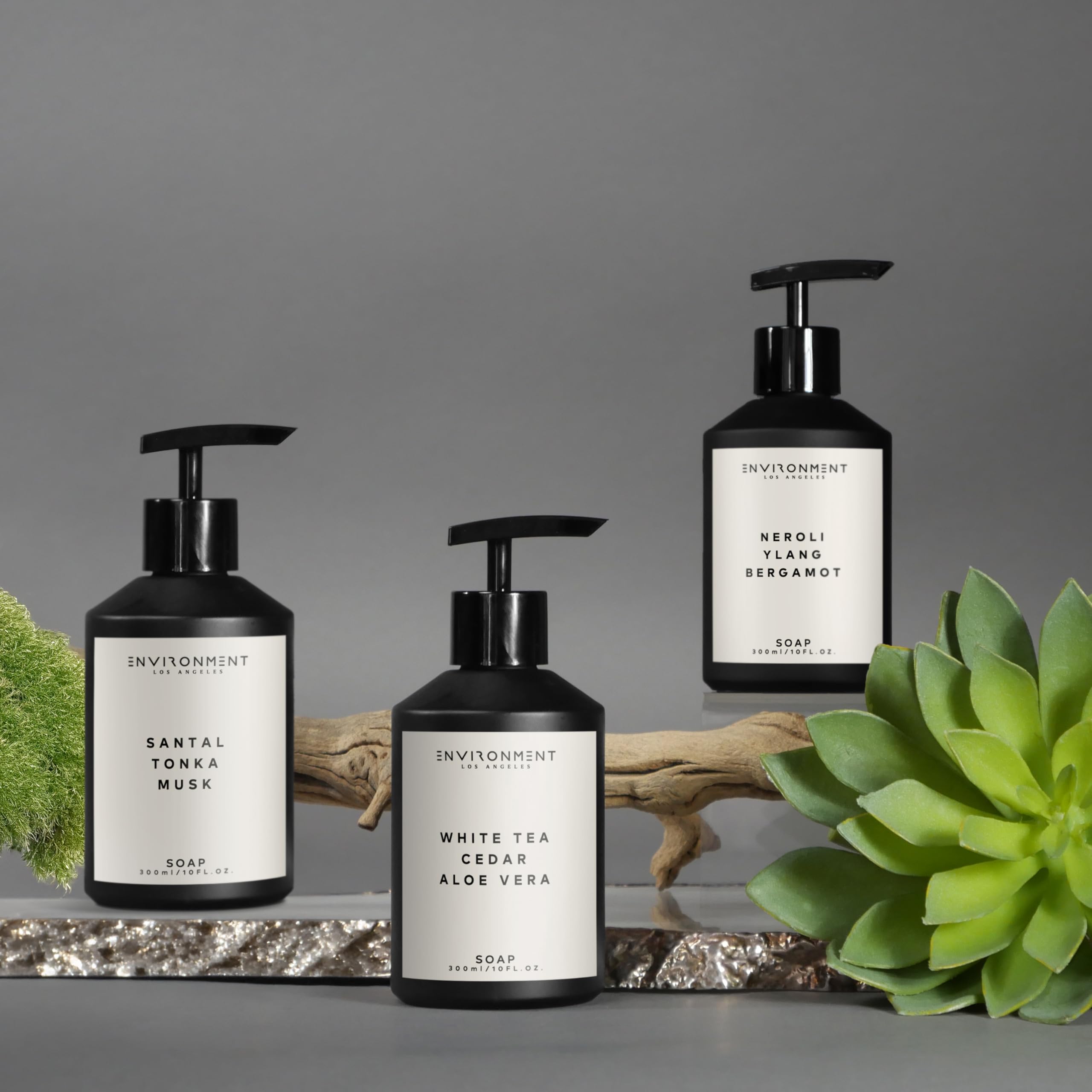 ENVIRONMENT Inspired by 5-Star Resort WSTN Hand Soap, 300ml Luxury Liquid Hand Soap (White Tea | Cedar | Aloe Vera) Home Essentials, Kitchen & Bathroom Soap, Hand Wash, Vegan & Cruelty-Free