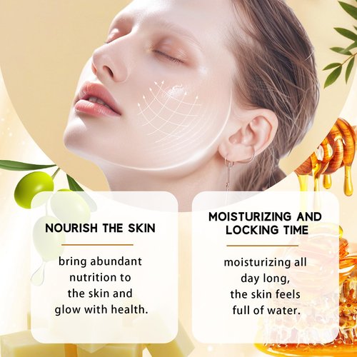 AQSLTJK Beef Tallow for Skin – Whipped Tallow & Wild Honey Balm Face & Body Moisturizer, Grass-Fed, Vitamin-Rich Deep Hydration Balm, 2.16 oz (2.12 Ounce, Unscented)