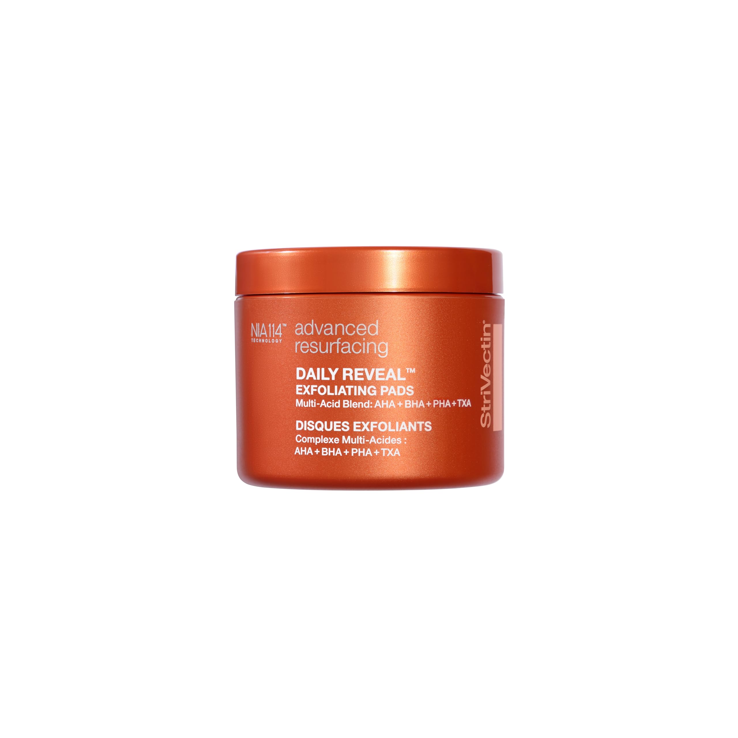 StriVectin Daily Reveal Face Exfoliating Treatment Pads, Polishing Away Dead Skin for Smooth and Soft Skin, 60 count