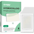 AVAPY XL Hydrocolloid Acne Patches - Extra Large Pimple Patches for Cystic Acne on Face & Body | Nose, Chin, Back & Bacne Treatment | Vegan & Cruelty-Free (8 Count)