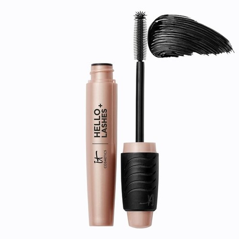 IT Cosmetics Hello Lashes+ Volumizing Mascara & Lash Serum - Easy Removal Formula with Biotin & Argan Oil - 0.28 fl oz