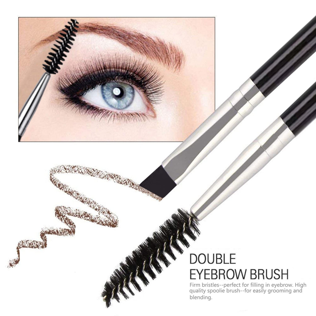 FITDON Eyebrow Grooming Set, Eyebrow Tweezers & Curved Brow Scissors & 3PCS Brow Razors Trimmer & Eyebrow Brush with Spoolie