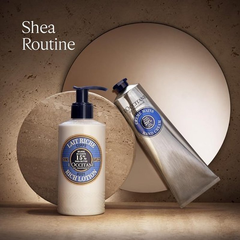L'OCCITANE Shea Butter Body Rich Lotion - Moisturizes & Nourishes Dry Skin | Lightweight, Vegan Hydration