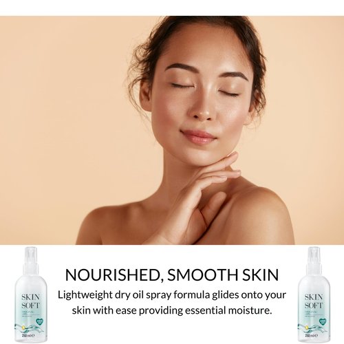 Skin Soft Original Jojoba Dry Oil Spray - 8.45 Fl.oz, Body Oil After Shower, Pack of 2 (16.9 Fl.oz)