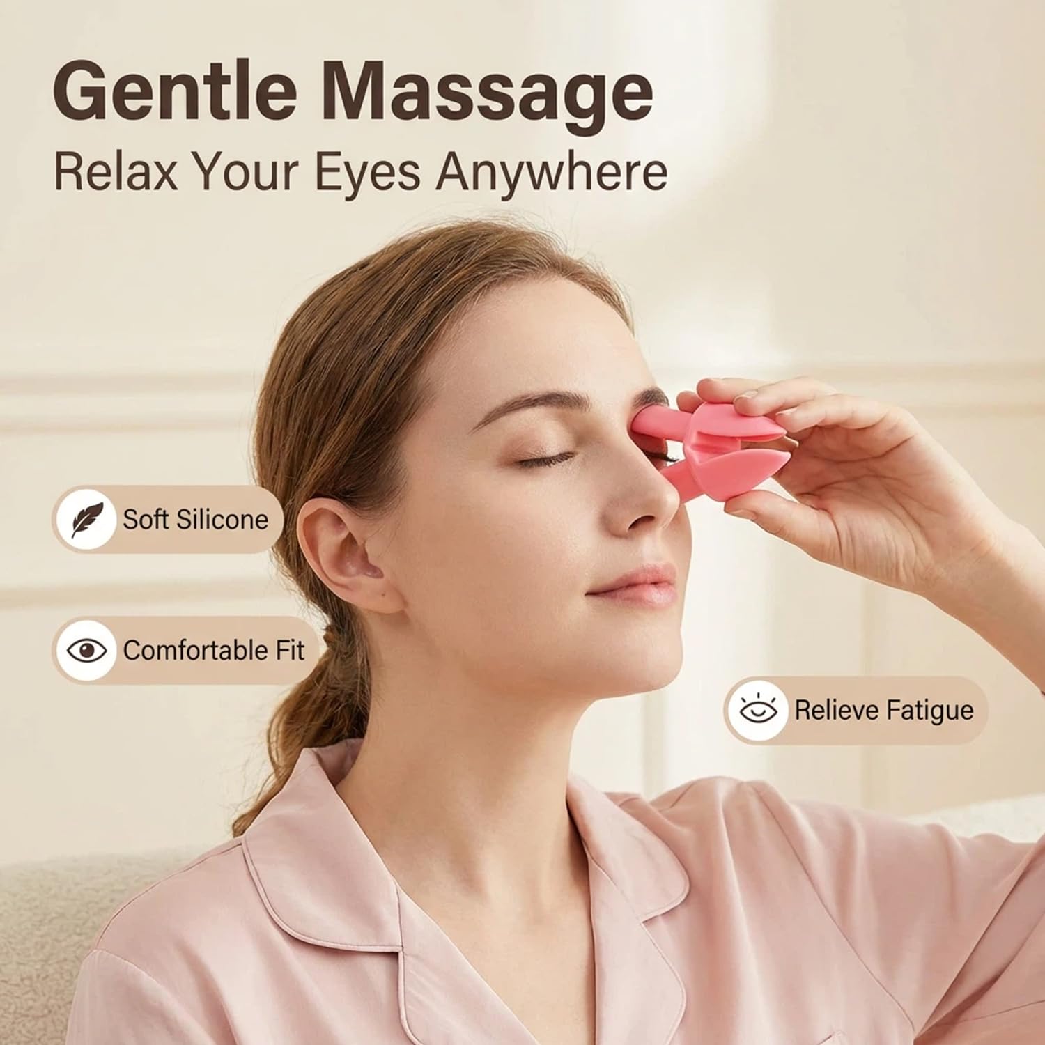 SHANPIN Silicone Eye Massager, Meibomian Gland Expressor, Reduce Eye Strain, Improve Sleep