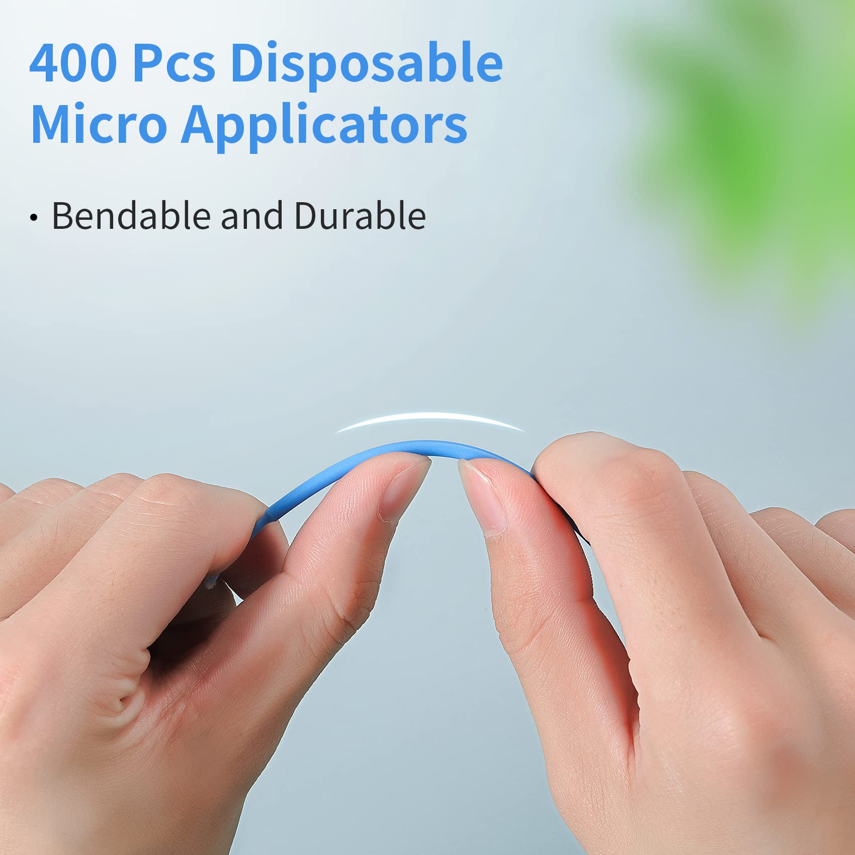 Annhua Disposable Micro Applicators 400 Pcs Precise Dental Applicator Brush with Nylon Tips, No Shedding Micro Swabs for Eyelash Extensions, Art, Cosmetics and Electronics - Pink