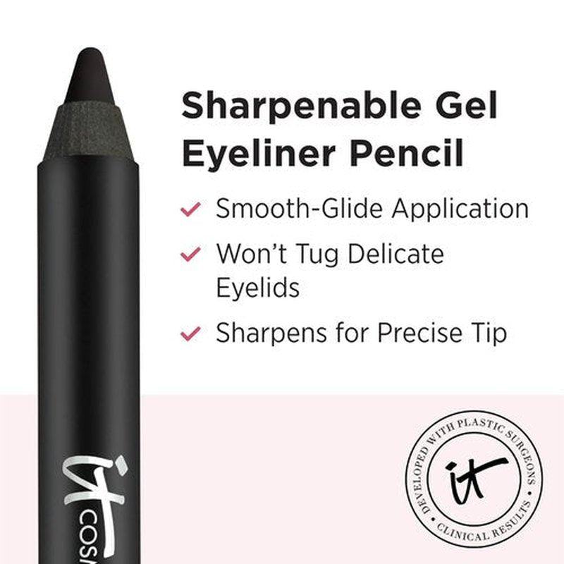 IT Cosmetics Superhero Gel Eyeliner - Waterproof & Blendable Formula - Long-Lasting Wear - 0.042 oz